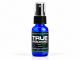 True Trust for Women Pheromones 30ml blue spray bottle with black cap and green-accented label on white background.