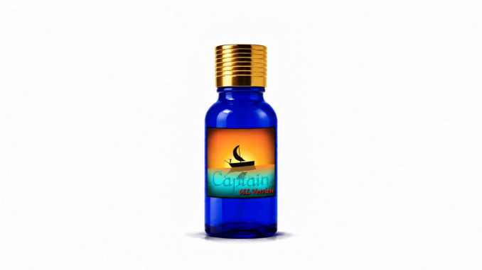 Pheromone Treasures Captain Oil Version bottle on white background