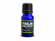 TRUE Pheromones True Alpha men's pheromone oil in a cobalt-blue 10 mL glass bottle with black ribbed cap and black-and-green label.