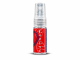 PheromoneXS Evolve XS men's pheromone spray in a clear 10 mL bottle with a red Evolve label and transparent spray cap.