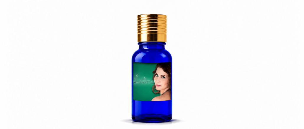 Pheromone Treasures Latina pheromone oil bottle