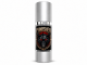 Aroma Fero Labs Punisher men's pheromone perfume in a silver spray bottle with black label, gold PUNISHER lettering, and a black wolf with glowing red eyes against a white background.