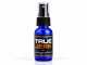 True Jerk Pheromones 30ml blue spray bottle with black cap and orange-accented label on white background.