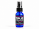 True Sexiness for Women Pheromones 30ml blue spray bottle with black cap and pink-accented label on white background.