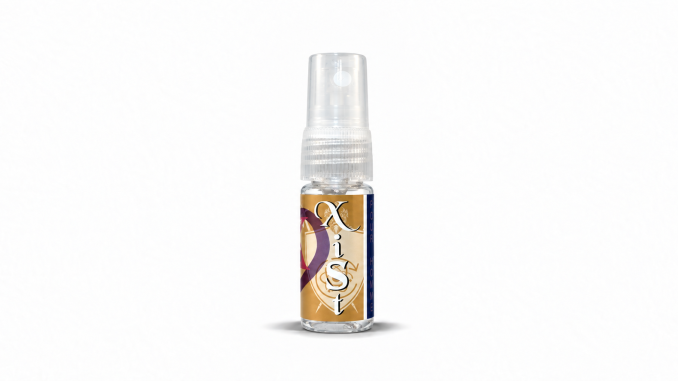 PheromoneXS XiSt 10 mL spray bottle on a white background